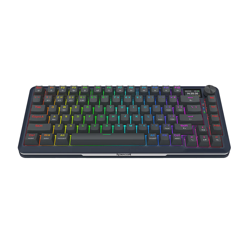 REDRAGON KEYBOARD WIRELESS (K708-RGB-PRO) FLEKACT PRO (BLACK)