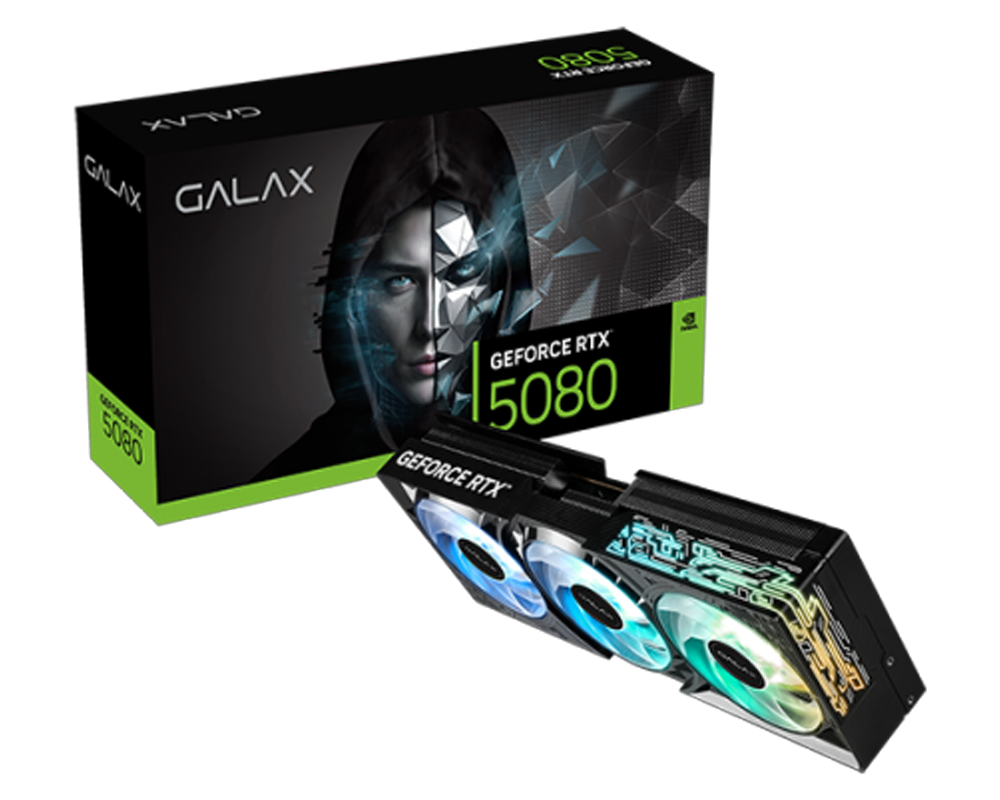 GALAX GEFORCE RTX 5080 1-CLICK OC 16GB GDDR7 256BIT GRAPHICS CARD
