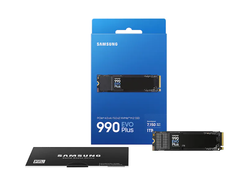 Samsung 1TB 990 EVO PLUS NVME M.2 SSD view 4
