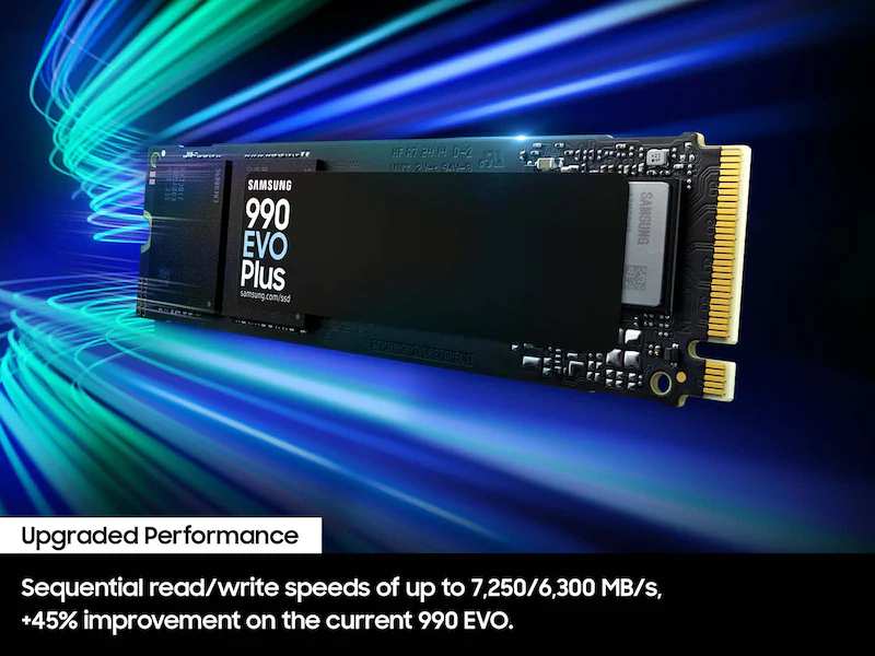 Samsung 1TB 990 EVO PLUS NVME M.2 SSD view 5