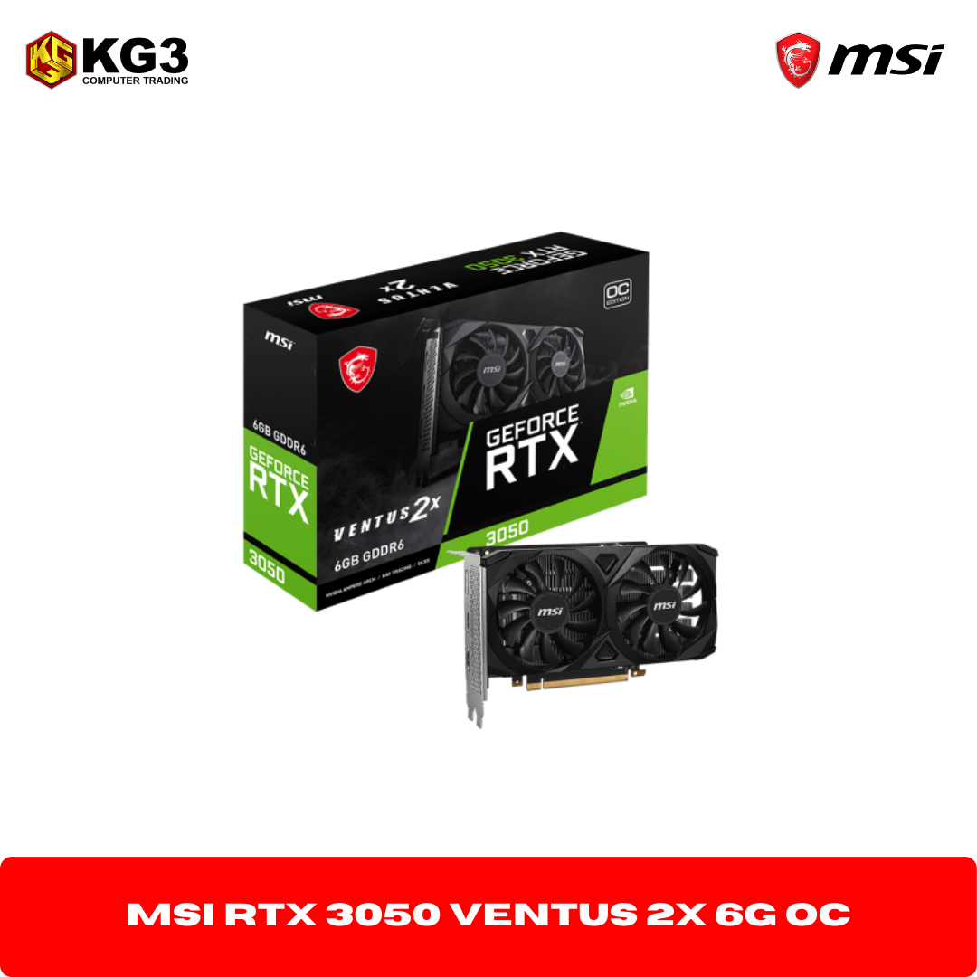 MSI RTX 3050 VENTUS 2X 6G OC
