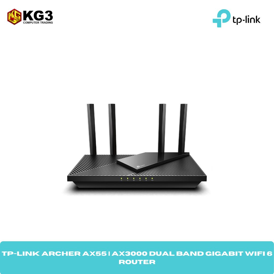 Tp-Link Archer AX55 | AX3000 Dual Band Gigabit WiFi 6 Router